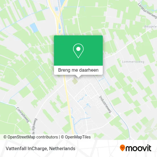 Vattenfall InCharge kaart