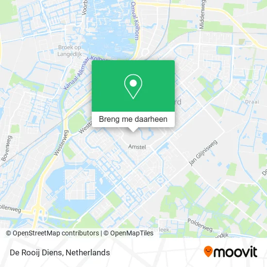 De Rooij Diens kaart