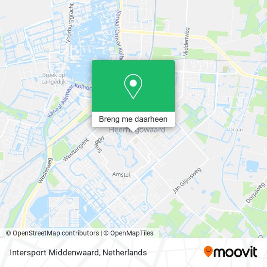 Intersport Middenwaard kaart