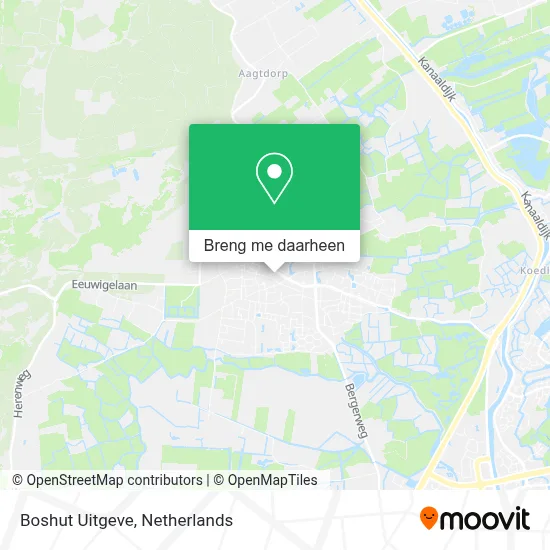 Boshut Uitgeve kaart