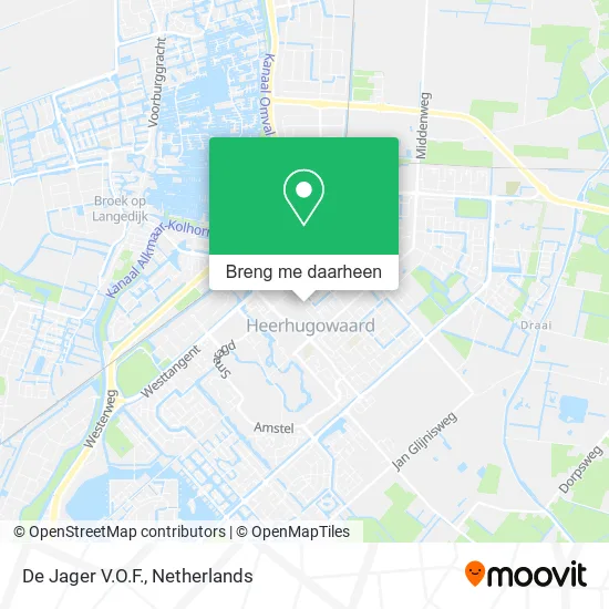 De Jager V.O.F. kaart