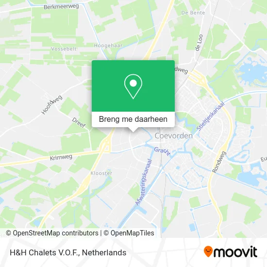 H&H Chalets V.O.F. kaart