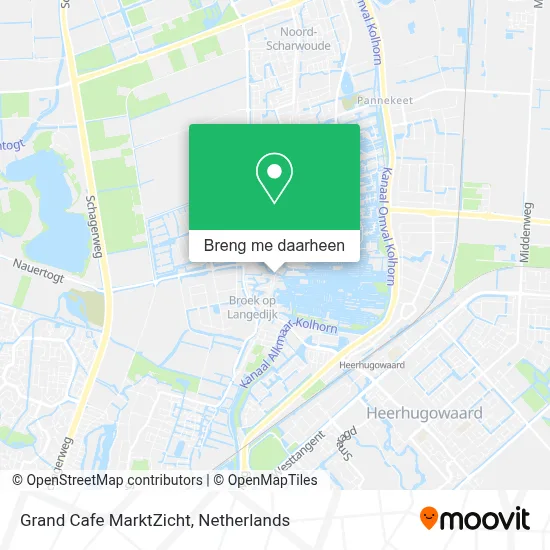 Grand Cafe MarktZicht kaart