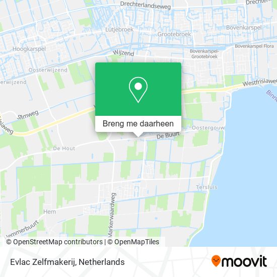 Evlac Zelfmakerij kaart