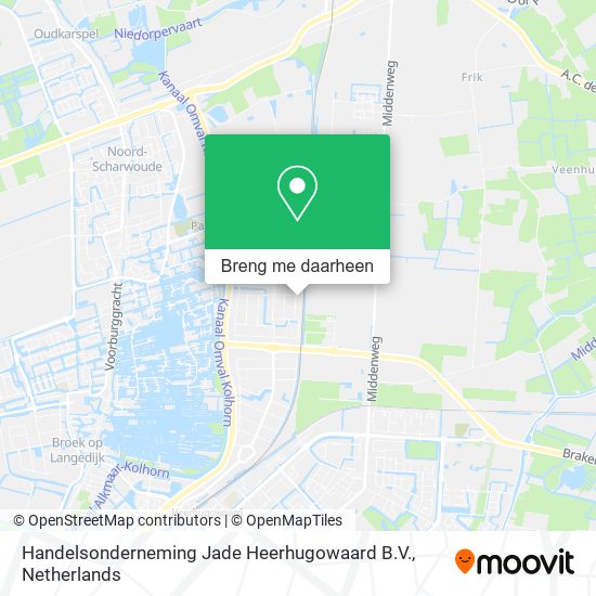 Handelsonderneming Jade Heerhugowaard B.V. kaart