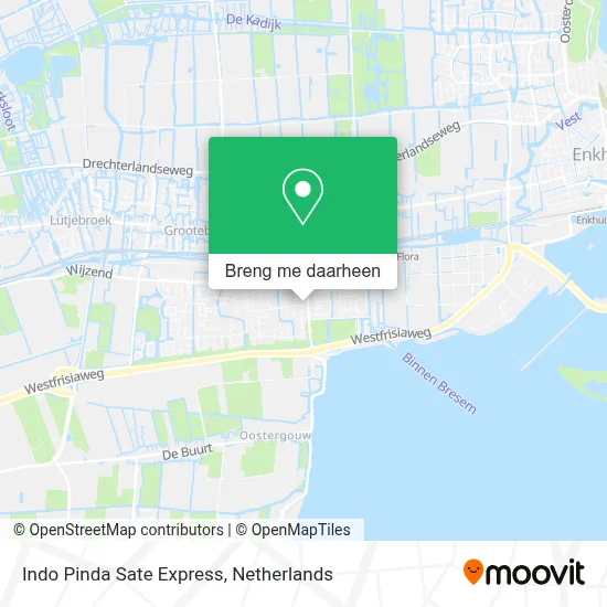 Indo Pinda Sate Express kaart