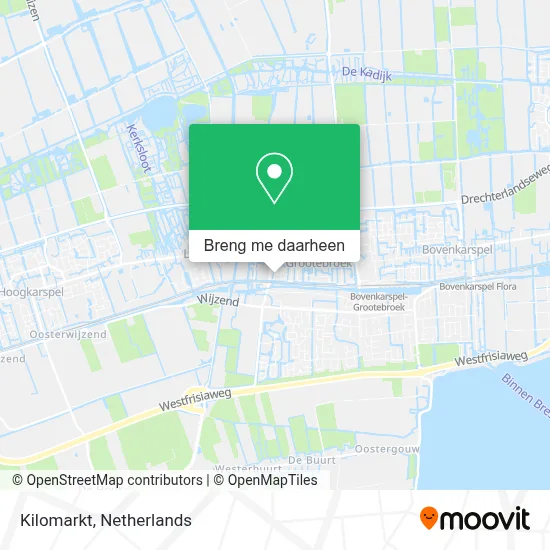 Kilomarkt kaart