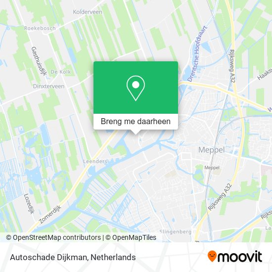 Autoschade Dijkman kaart