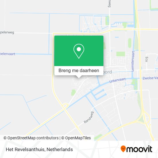Het Revelsanthuis kaart