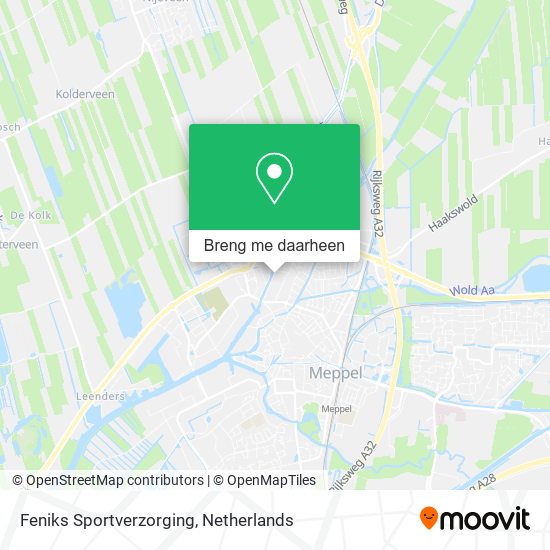 Feniks Sportverzorging kaart
