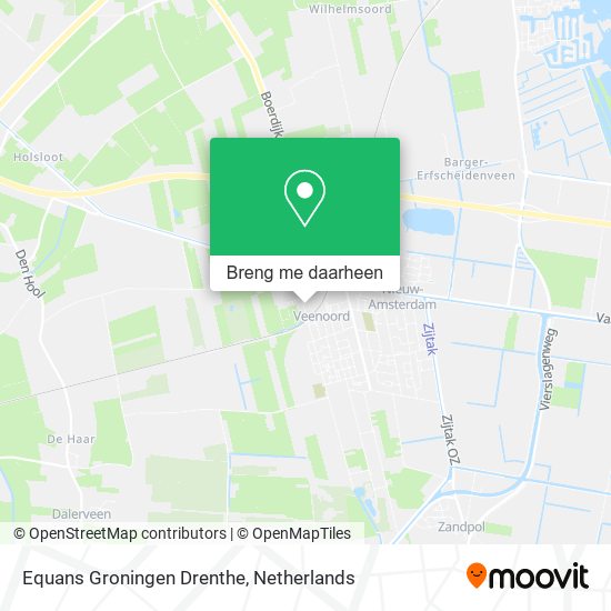 Equans Groningen Drenthe kaart