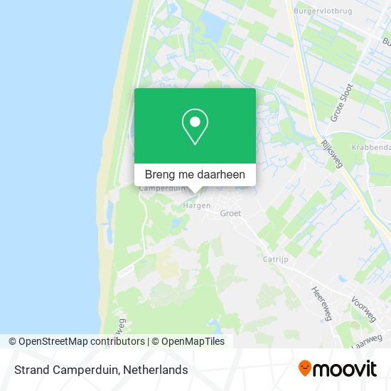 Strand Camperduin kaart