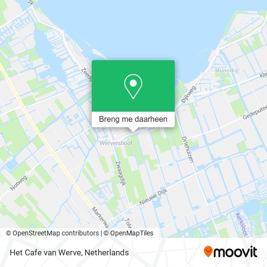 Het Cafe van Werve kaart