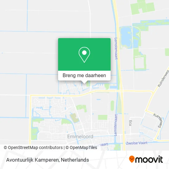 Avontuurlijk Kamperen kaart