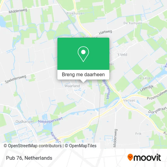 Pub 76 kaart