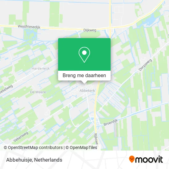 Abbehuisje kaart