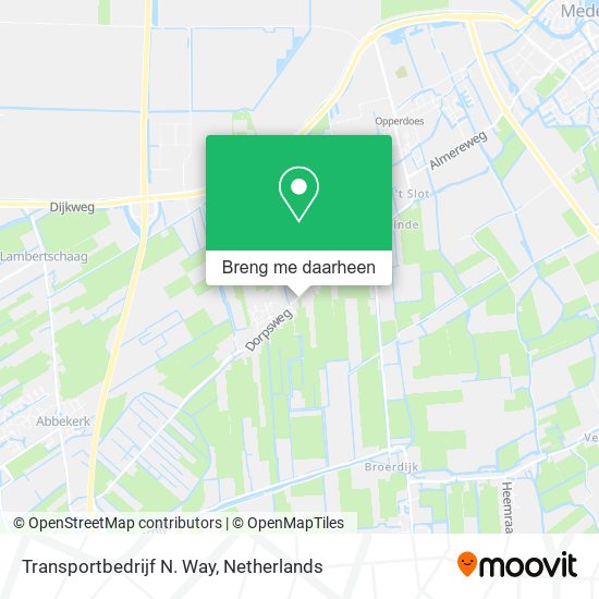 Transportbedrijf N. Way kaart