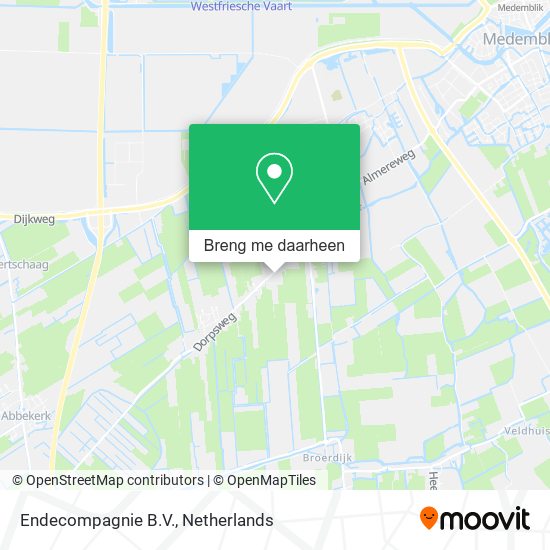 Endecompagnie B.V. kaart