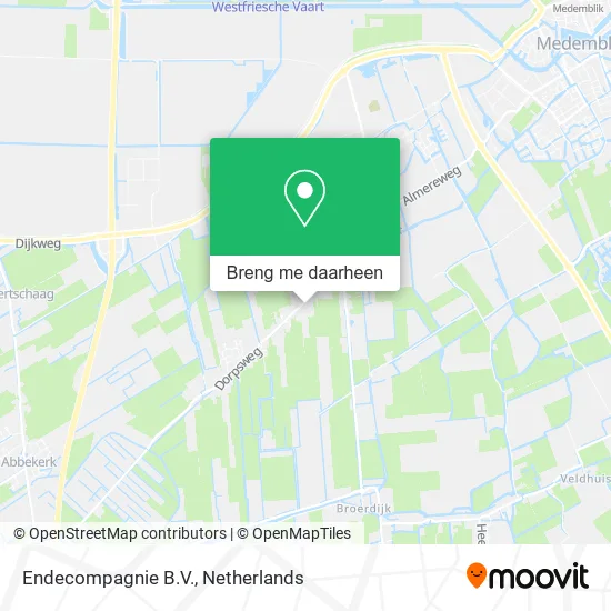 Endecompagnie B.V. kaart