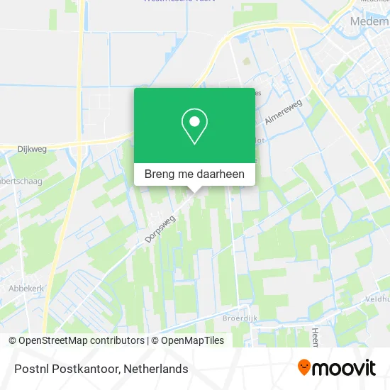 Postnl Postkantoor kaart