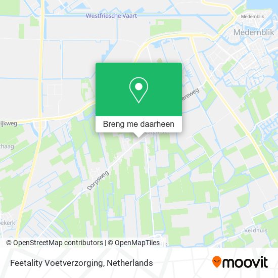 Feetality Voetverzorging kaart