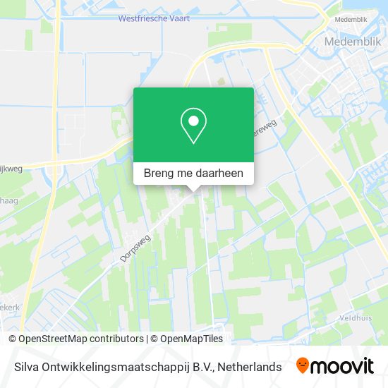 Silva Ontwikkelingsmaatschappij B.V. kaart
