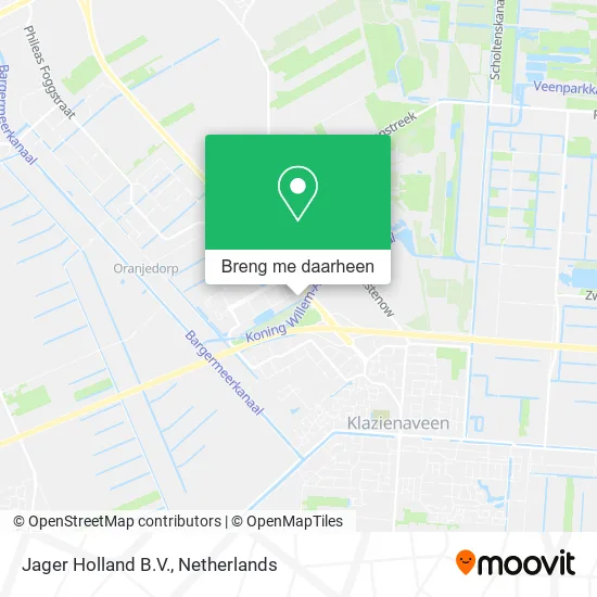 Jager Holland B.V. kaart