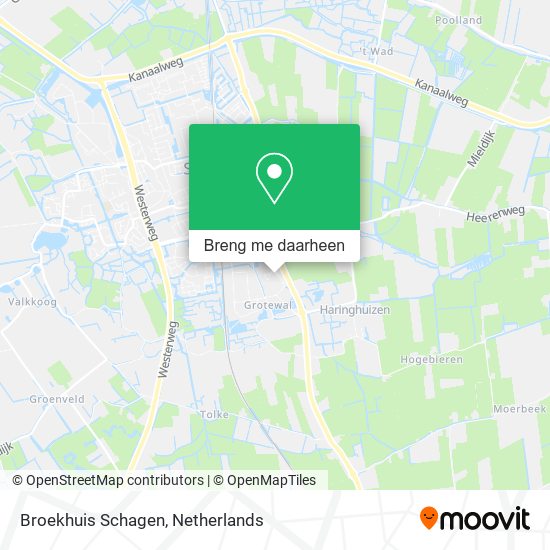 Broekhuis Schagen kaart