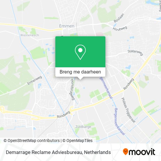 Demarrage Reclame Adviesbureau kaart