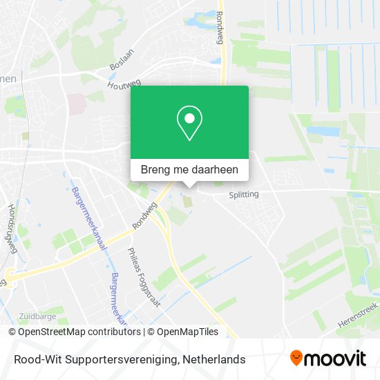 Rood-Wit Supportersvereniging kaart
