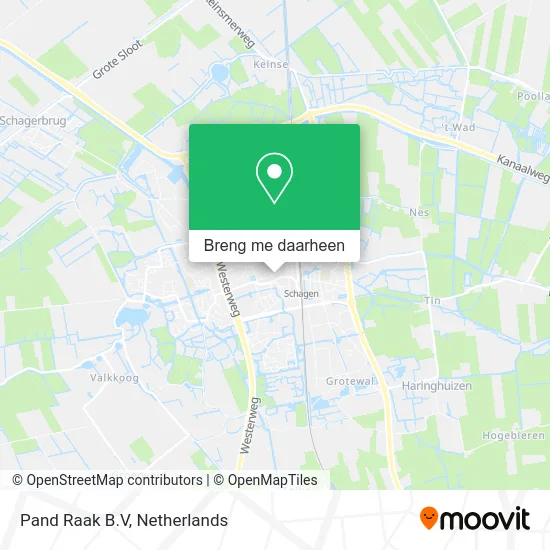 Pand Raak B.V kaart