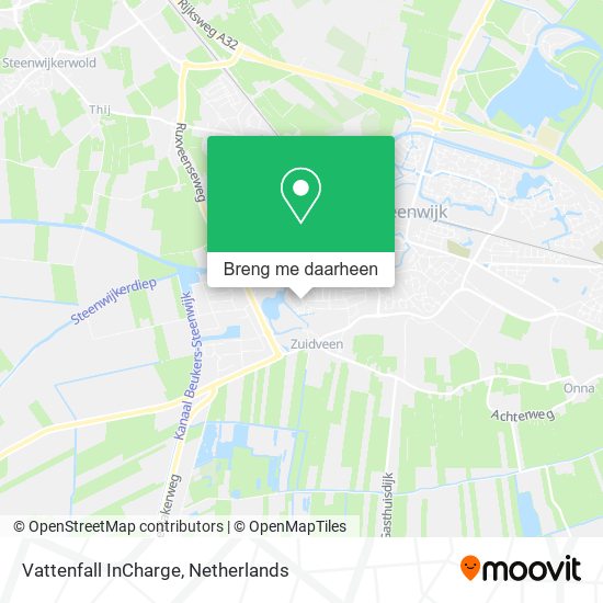 Vattenfall InCharge kaart