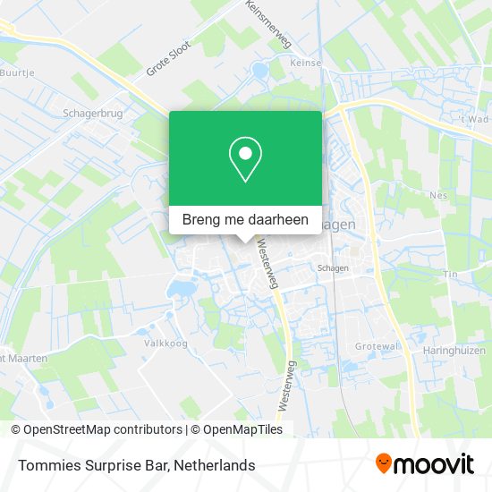 Tommies Surprise Bar kaart