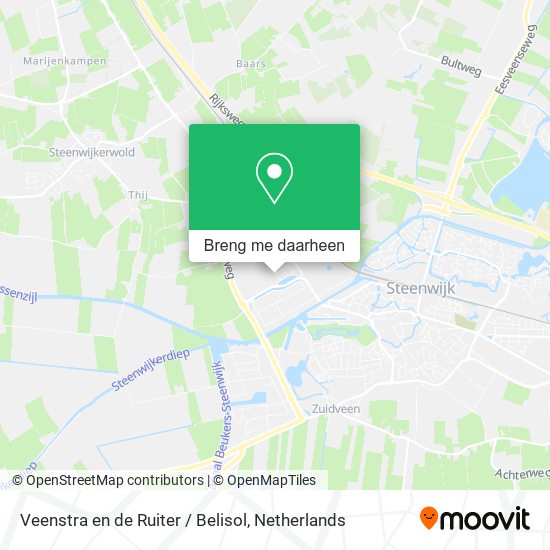 Veenstra en de Ruiter / Belisol kaart