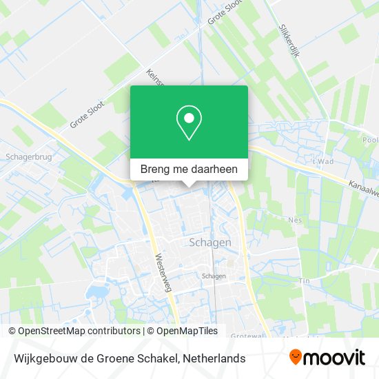 Wijkgebouw de Groene Schakel kaart