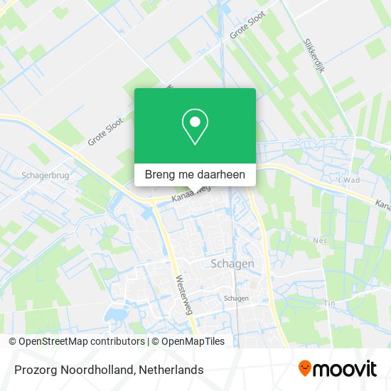 Prozorg Noordholland kaart