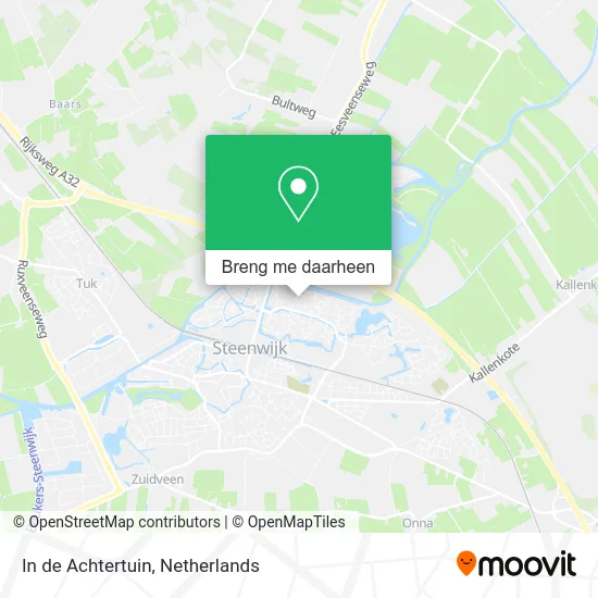 In de Achtertuin kaart