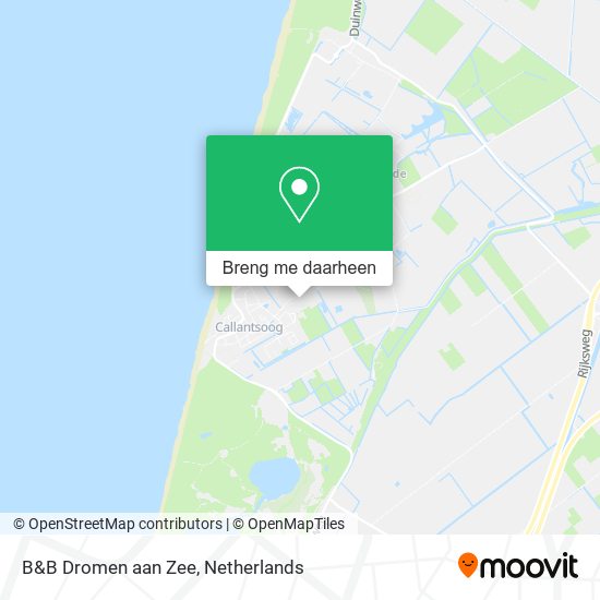 B&B Dromen aan Zee kaart