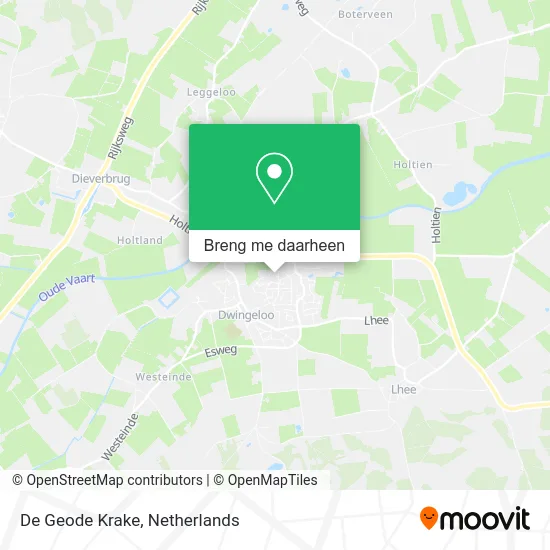 De Geode Krake kaart