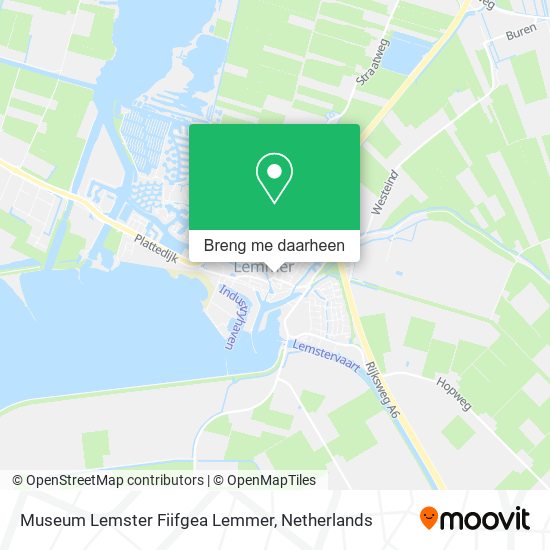 Museum Lemster Fiifgea Lemmer kaart