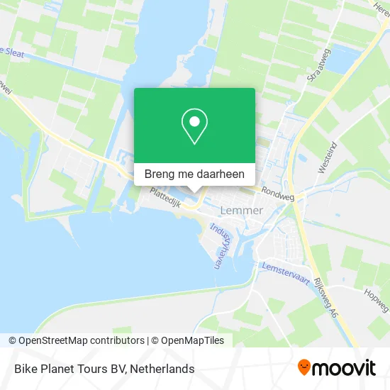 Bike Planet Tours BV kaart