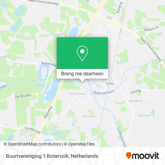 Buurtvereniging 't Botervolk kaart