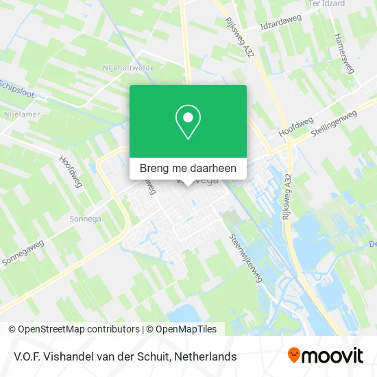 V.O.F. Vishandel van der Schuit kaart