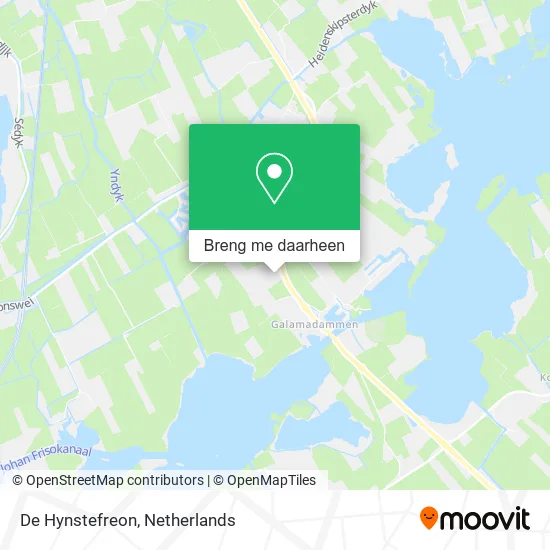 De Hynstefreon kaart