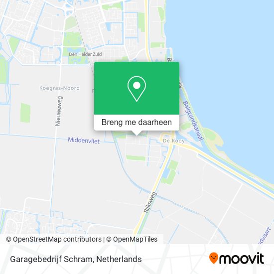 Garagebedrijf Schram kaart