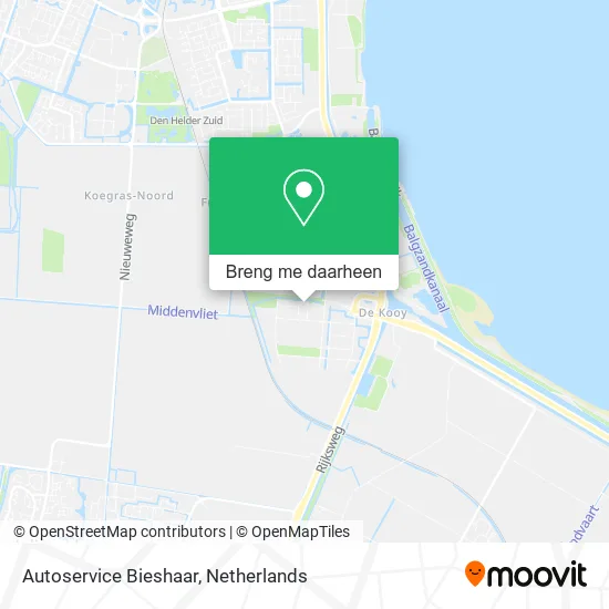 Autoservice Bieshaar kaart