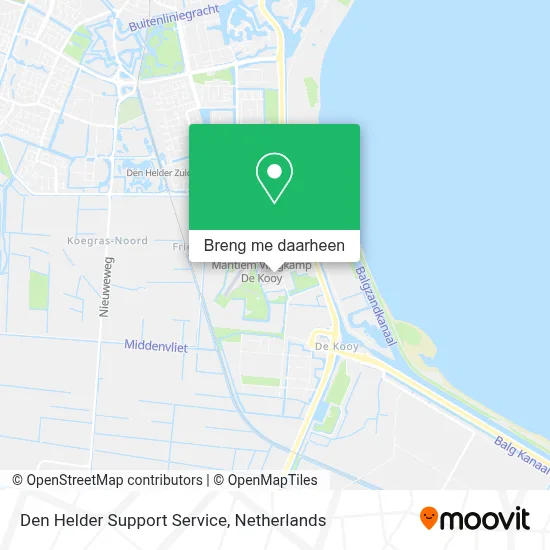 Den Helder Support Service kaart