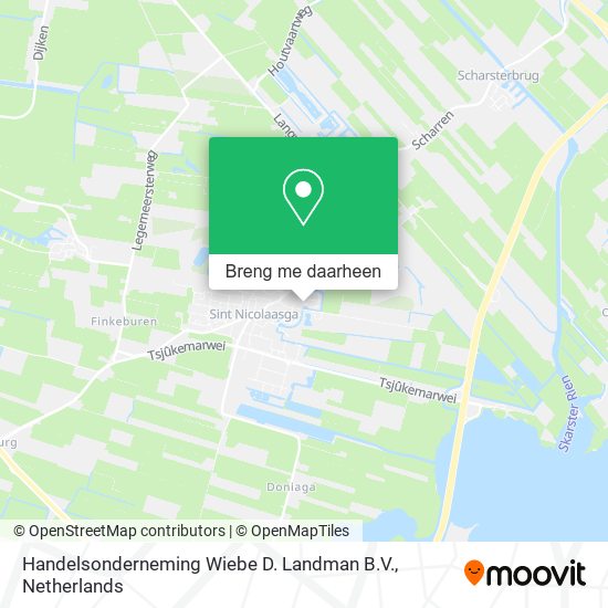 Handelsonderneming Wiebe D. Landman B.V. kaart