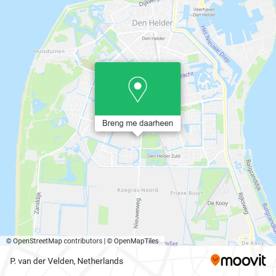 P. van der Velden kaart