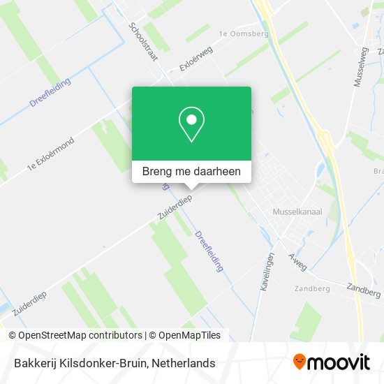 Bakkerij Kilsdonker-Bruin kaart